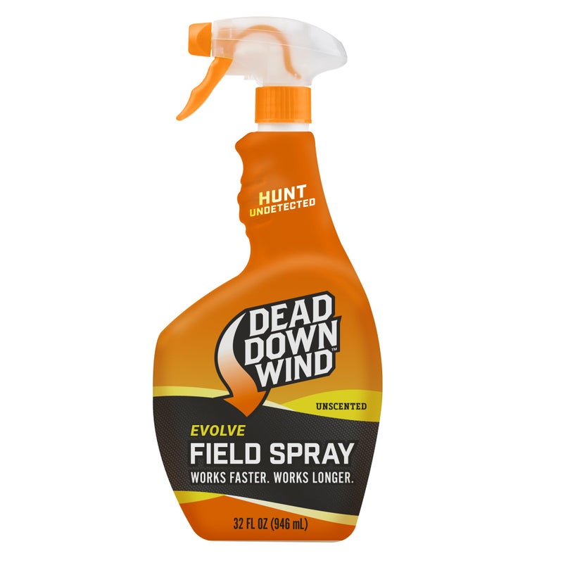 DEAD DOWN WIND Evolve Field Spray Bottle - Odor Fighting Hunting Scent Control Spray - Unscented, Safe for Sensitive Skin - Easy to Use for Hunting Gear & Clothing (24 oz) - Image 1
